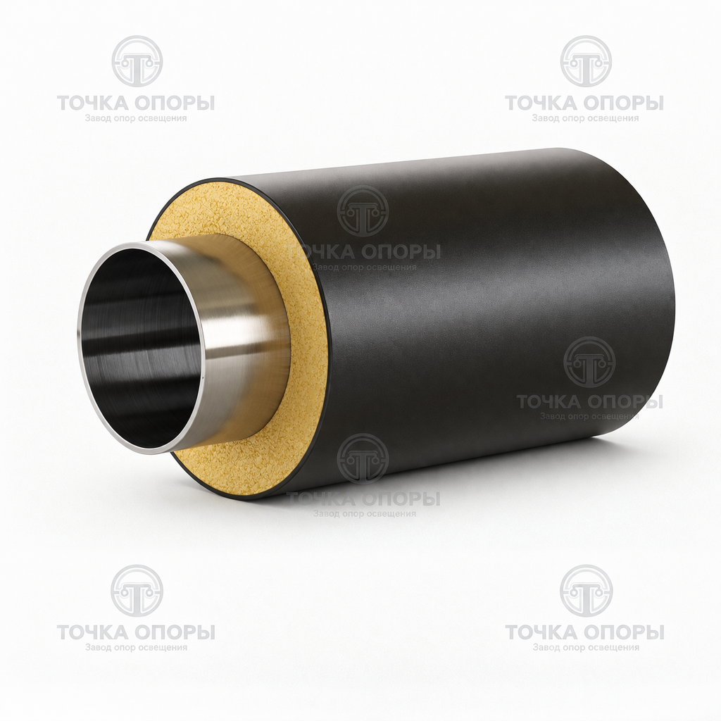 Труба ППУ полиэтиленовая оболочка 450х300х7 мм ГОСТ 30732-2006