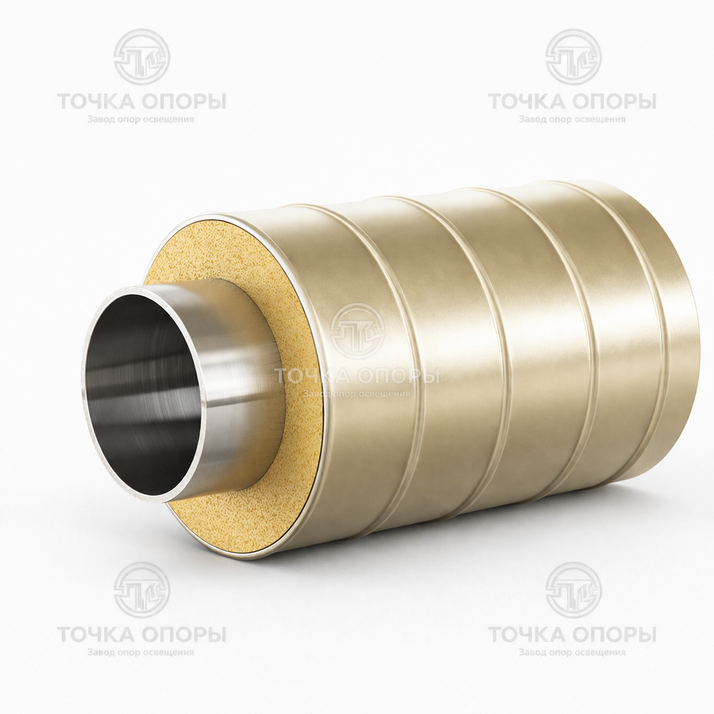 Труба ППУ стальная оболочка 1075х920х10 мм ГОСТ 30732-2006