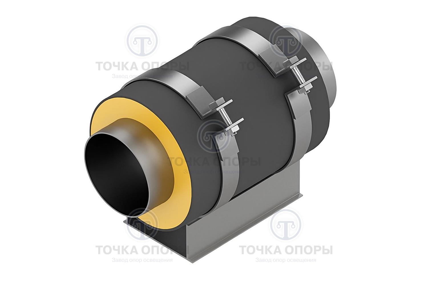 Скользящая опора СПО 108/250.200 подкладная для труб в ППУ
