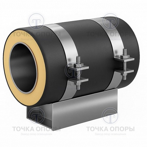 Скользящая опора СПОн 325/400.100 подкладная надземная для труб в ППУ